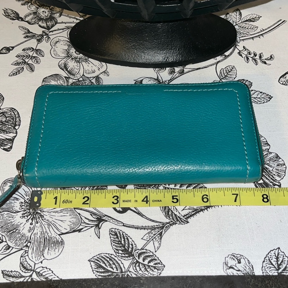 Coach Teal Zip Wallet